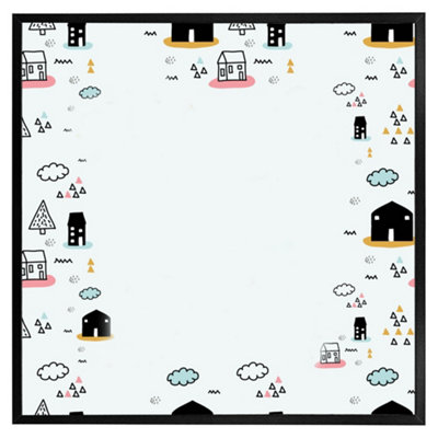 Andrew Lee Scandy Doodle (Picutre Frame) / 16X16" / White from B&Q