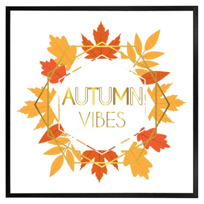 Andrew Lee Autumn Vibes (Picutre Frame) / 16X16" / Grey from B&Q