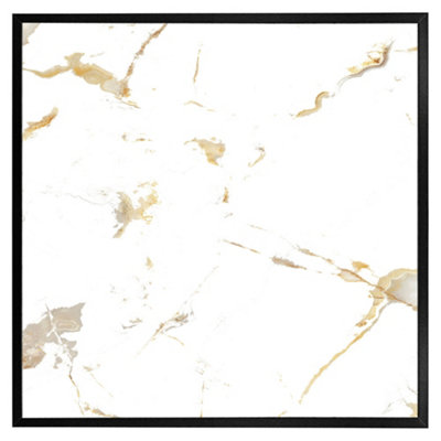 Andrew Lee Gold Marble (Picutre Frame) / 24X24" / White from B&Q