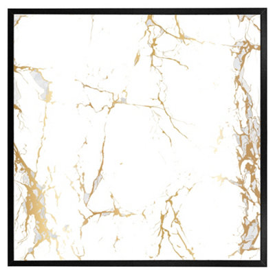 Andrew Lee Golden Marble (Picutre Frame) / 16X16" / Oak from B&Q