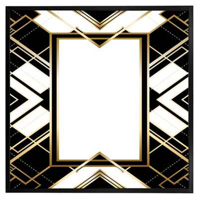 Andrew Lee Art Deco Frame (Picutre Frame) / 12X12" / Black