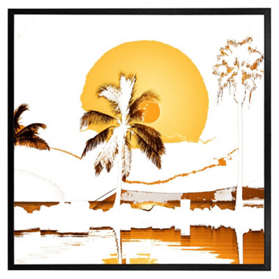 Andrew Lee Sunset (Picutre Frame) / 24X24" / Oak from B&Q