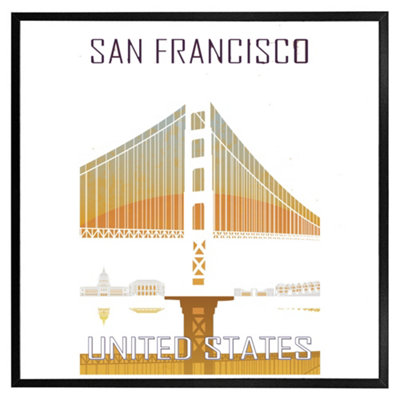 Andrew Lee San Francisco (Picutre Frame) / 16X16" / White from B&Q