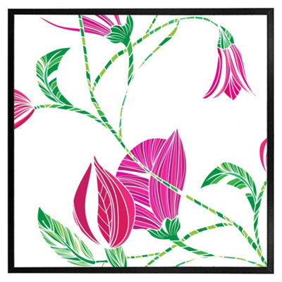 Andrew Lee Tulips (Picutre Frame) / 30X30" / Grey from B&Q