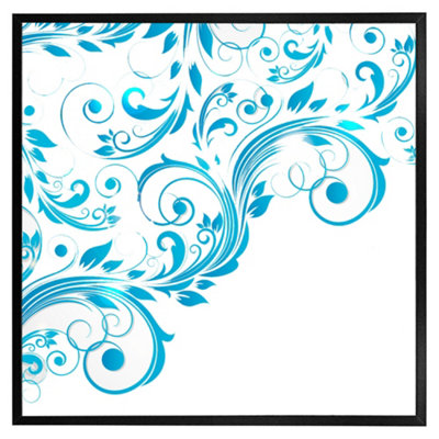 Andrew Lee Swirls (Picutre Frame) / 12X12" / Black