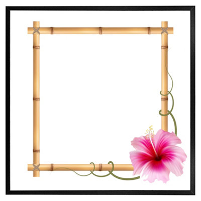 Andrew Lee Bamboo Border (Picutre Frame) / 24X24" / Grey from B&Q