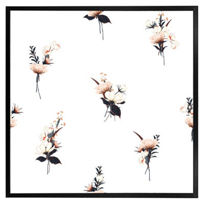 Andrew Lee Flower Bunches (Picutre Frame) / 24X24" / Brown from B&Q