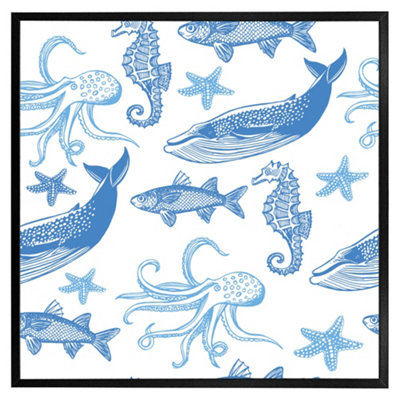 Andrew Lee Sealife (Picutre Frame) / 12X12" / White from B&Q