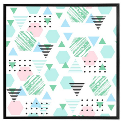 Andrew Lee Geometric Shapes (Picutre Frame) / 12X12" / White from B&Q