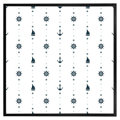 Andrew Lee AnchorWheelSailboat (Picutre Frame) / 20X20" / Oak from B&Q