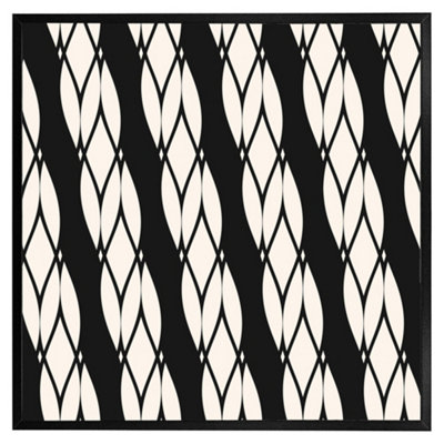 Andrew Lee Geometric Rope Pattern (Picutre Frame) / 24X24" / Oak from B&Q