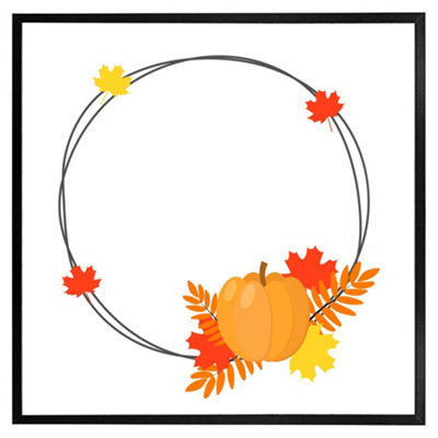 Andrew Lee Pumpkin (Picutre Frame) / 30X30" / White from B&Q