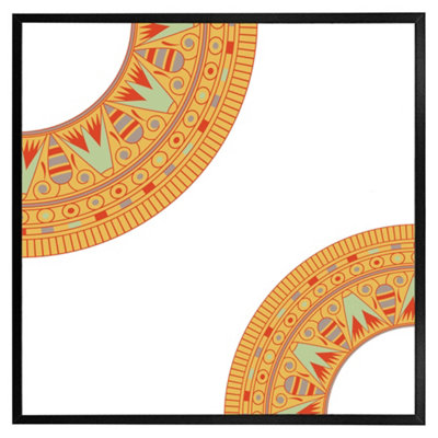 Andrew Lee Egyptian Hieroglyphs (Picutre Frame) / 12X12" / Oak from B&Q