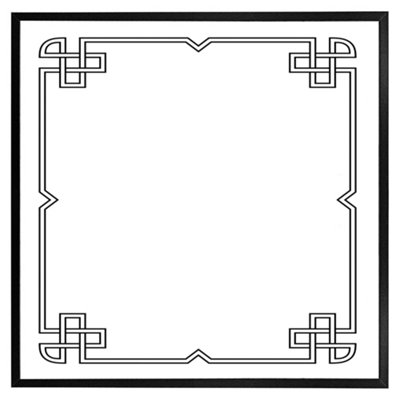Andrew Lee Roman Ornamental Frame (Picutre Frame) / 16X16" / Black