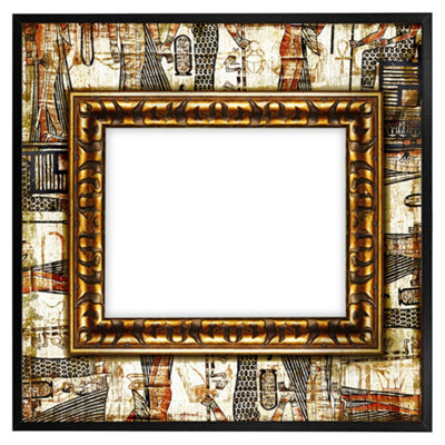 Andrew Lee Rustic Egyptian Frame (Picutre Frame) / 16X16" / Grey from B&Q