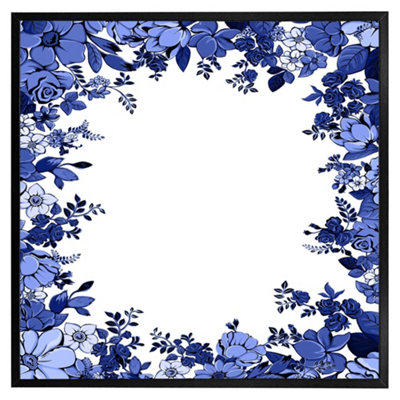 Andrew Lee Winter Floral Frame (Picutre Frame) / 16X16" / White from B&Q