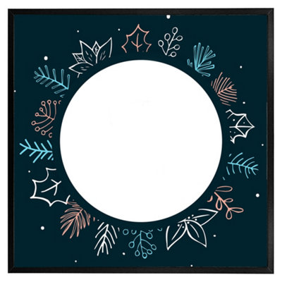 Andrew Lee Winter Flowers (Picutre Frame) / 20X20" / Black from B&Q