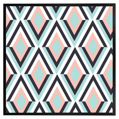 Andrew Lee Geometric Pattern (Picutre Frame) / 16X16" / Oak from B&Q