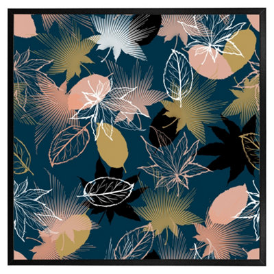 Andrew Lee Maple Leaves (Picutre Frame) / 30X30" / Brown from B&Q