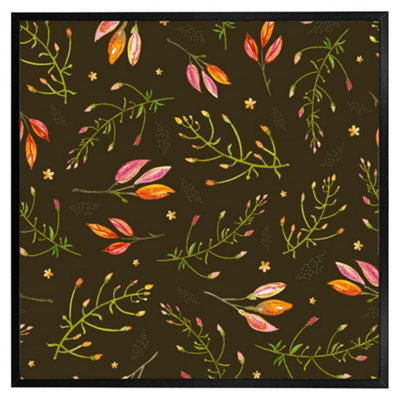Andrew Lee Green Branches (Picutre Frame) / 30X30" / Black