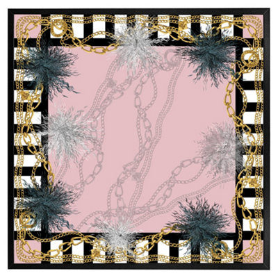 Andrew Lee Chains (Picutre Frame) / 30X30" / Grey from B&Q
