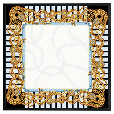 Andrew Lee Golden Chains (Picutre Frame) / 12X12" / Black from B&Q