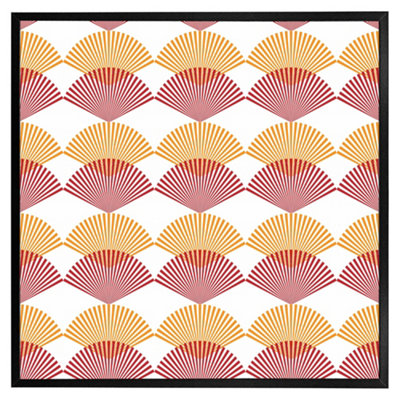 Andrew Lee Geometric Sea Shells (Picutre Frame) / 20X20" / White from B&Q
