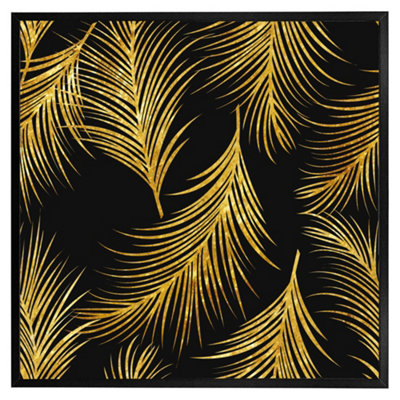 Andrew Lee Golden Tropical (Picutre Frame) / 20X20" / Black from B&Q