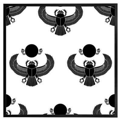 Andrew Lee Scarab Silhouette (Picutre Frame) / 24X24" / Brown from B&Q