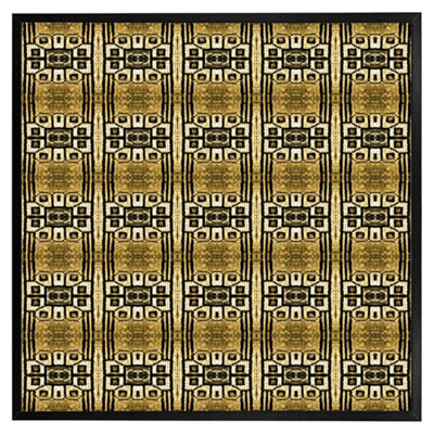 Andrew Lee Portuguese Ethnic Tiles Azulejos (Picutre Frame) / 12X12" / Black from B&Q