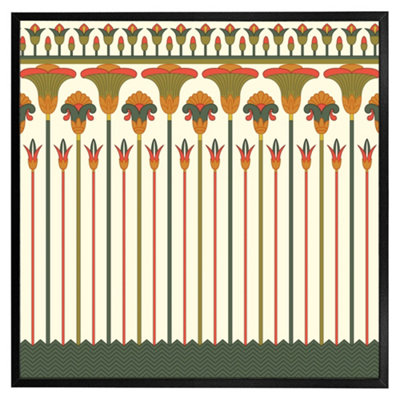 Andrew Lee Egyptian Ornament (Picutre Frame) / 20X20" / Grey from B&Q