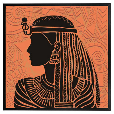 Andrew Lee Egyptian Women On Orange (Picutre Frame) / 12X12" / Oak from B&Q