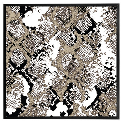 Andrew Lee Grunge Pattern (Picutre Frame) / 30X30" / White from B&Q