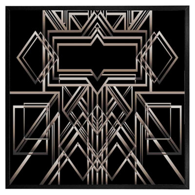 Andrew Lee Geometric Art (Picutre Frame) / 20X20" / Grey from B&Q