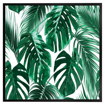 Andrew Lee Palm Leaves (Picutre Frame) / 24X24" / White from B&Q