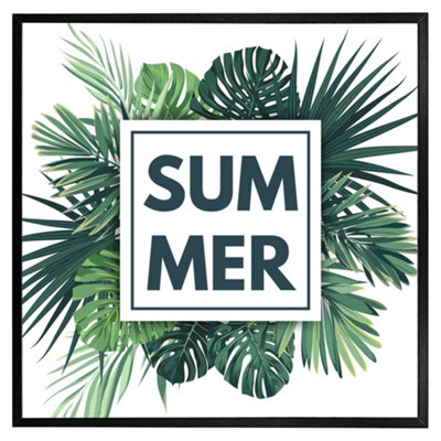Andrew Lee Botanical Summer (Picutre Frame) / 24X24" / Brown from B&Q