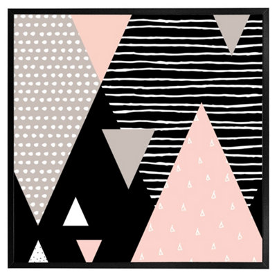 Andrew Lee Triangle Geometrics (Picutre Frame) / 20X20" / Grey from B&Q