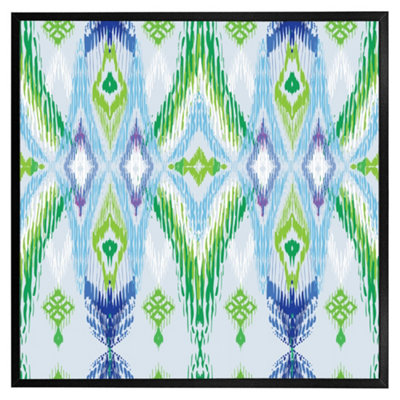 Andrew Lee Ethnic Style Modern Scarf (Picutre Frame) / 16X16" / Black from B&Q