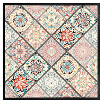 Andrew Lee Luxury Oriental Tile (Picutre Frame) / 30X30" / Oak from B&Q