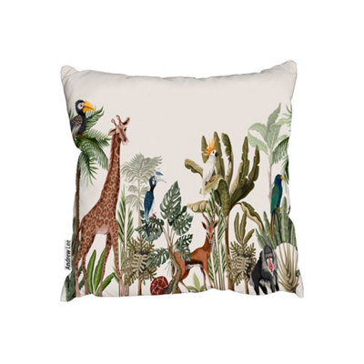 Andrew Lee Tropical Animals (Cushion) / 60Cm X 60Cm from B&Q