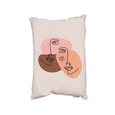 Andrew Lee Modern Contemporary Minimalist Woman Portrait (Cushion) / 30Cm X 45Cm from B&Q