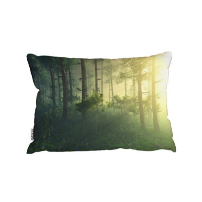 Andrew Lee Forest In The Morning In A Fog In The SunTrees In A Haze Of LightGlowing Fog Among The Trees (Cushion) / 30Cm X 45Cm from B&Q
