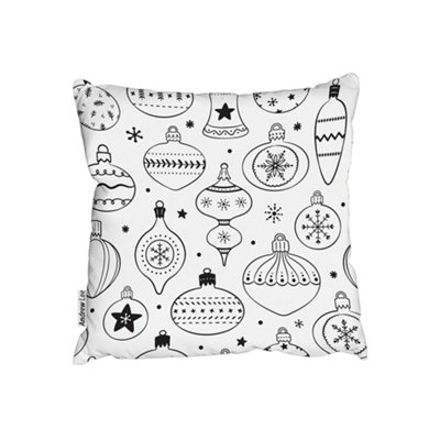 Andrew Lee Hand Drawn Christmas Decorations (Cushion) / 60Cm X 60Cm from B&Q