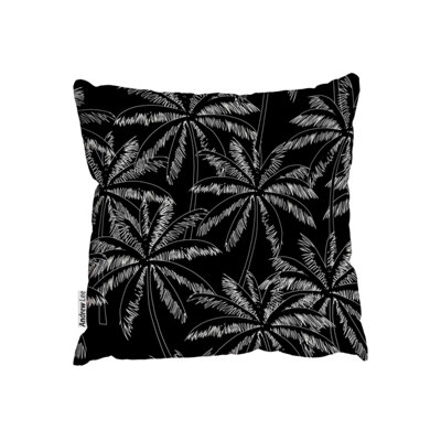 Andrew Lee CushionsWhite Outline Palm Trees On The Black (Cushion) / 60Cm X 60Cm from B&Q