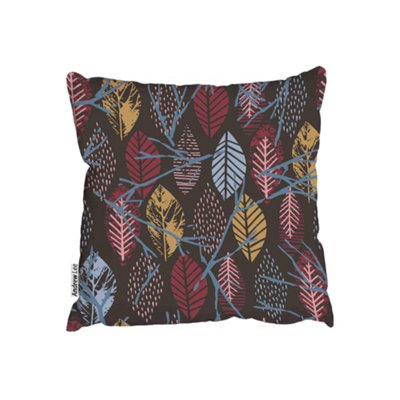 Andrew Lee CushionsAbstract Autumn Leaves (Cushion) / 45Cm X 45Cm from B&Q