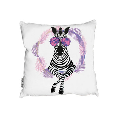 Andrew Lee CushionsPink Zebra (Cushion) / 45Cm X 45Cm from B&Q