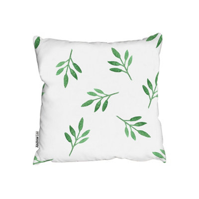 B&Q -  CushionsGreen Leaf (Cushion) / 45Cm X 45Cm