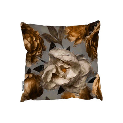 Andrew Lee CushionsGolden White Flower (Cushion) / 45Cm X 45Cm from B&Q