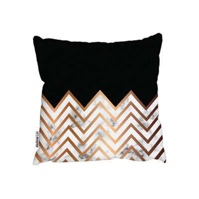 Andrew Lee CushionsMarble Zig Zag Pattern (Cushion) / 60Cm X 60Cm from B&Q