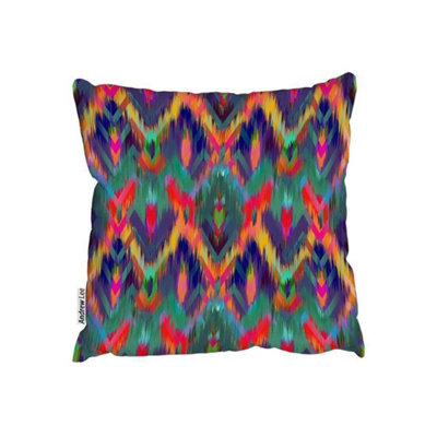 Andrew Lee CushionsAbstract Ethnic Ikat Pattern (Cushion) / 45Cm X 45Cm from B&Q